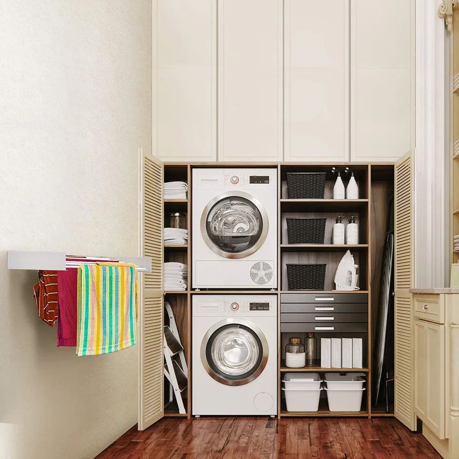 Sèche-linge mural portable et pliable